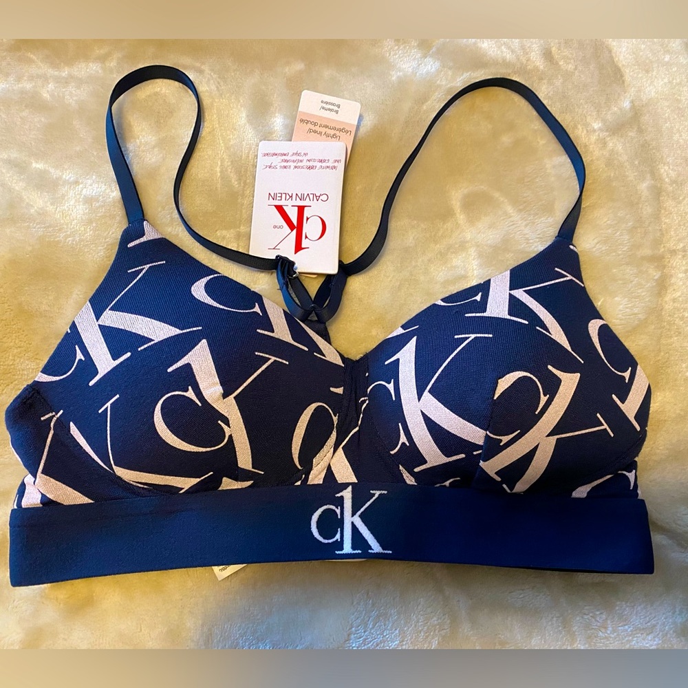New Calvin Klein Lightly Lined Bralette Size Small